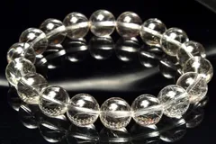 【１点物】高透明◇繊細銀針 シルバールチルクォーツ　11-11.5mm　ブレスレット パワーストーン 天然石 _MC4020