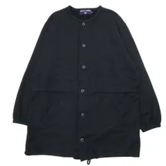 美品 90s vintage POLO SPORT Ralph Lauren ポロスポーツ ラルフローレン ウール混 ノーカラーコート カバーオール M 黒  レディース 古着 中古 USED