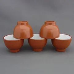 常滑焼 朱泥煎茶茶碗 ５客揃