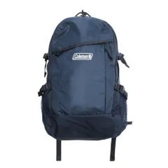 美品 COLEMAN コールマン リュックサック バックパック バッグ 鞄 ロゴ 紺 ネイビー メンズ レディース 古着 中古 USED