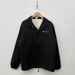 チャンピオン ブラック ボア裏地 コーチジャケット XL