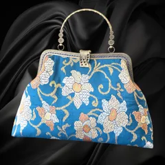 【No.735】着物リメイクバッグ、和風オリジナルバッグ、着物ショルダーバッグ