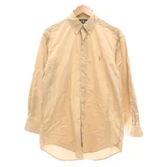 ラルフローレン RALPH LAUREN Yarmouth ボタンダウンシャツ BD 長袖 グラフチェック 39 82 ベージュ /UO
