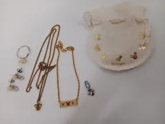 ディズニーモチーフアクセサリー おまとめセット メッキ ネックレス、リング、ピアス他 ゴールド シルバー