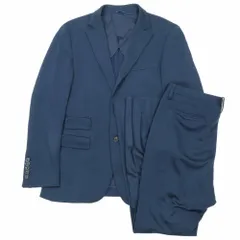 良品 22SS junhashimoto ジュンハシモト ACTIVE スーツ セットアップ テーラードジャケット スラックス ネイビー メンズ 古着 中古 USED