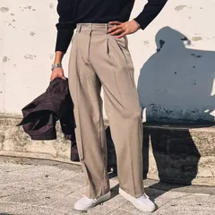 ワイドパンツ 即購入OK スラックス メンズ カジュアル スリムパンツ パンツ ゴルフウェア ロングパンツ ビジネス 細身 通勤 シンプル おしゃれ 春 夏 秋 イージーパンツ ズボン kuke04