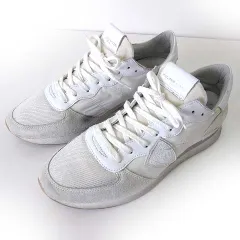 フィリップモデル PHILIPPE MODEL TROPEZ X スニーカー シューズ イタリア製 ナイロン レザー 42 白 ホワイト 27.0cm くつ 靴