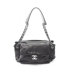 シャネル CHANEL ショルダーバッグ マトラッセ ブラック ラムスキン（羊革） マトラッセ ワンショルダー レディース Used A