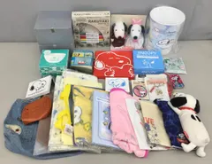 スヌーピーグッズまとめセット ゴミ箱 トートバック お弁当箱 財布 他 中古品混在 PEANUTS 未使用 2601LR207
