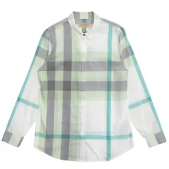 未使用 BURBERRY LONDON ENGLAND バーバリー ロンドン イングランド チェック シャツ ブラウス カットソー 長袖 サイズM レディース 古着 中古 USED