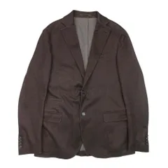 美品 eleventy イレブンティ テーラードジャケット 2B シングルブレスト ブレザー ブルゾン アウター 48 茶 ブラウン メンズ 古着 中古 USED