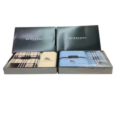 未使用品  BURBERRY  タオルセット（フェイスタオル・ウォッシュタオル）  BB 0019N &BB 4100