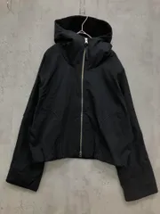 Lallia Mu ラリアムー マウンテンパーカー キルト フード ショート ジャケット size38/黒 ■■◎レディース