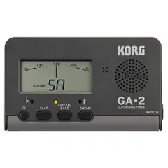 KORG ギター/ベース用チューナー GA-2 個人練習に最適 多弦ギター 多弦ベース フラットチューニング ロングスケールにも対応 200時間