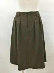 マーガレット・ハウエル MARGARET HOWELL スカート カーキ タック入りフレアスカート 両ポケット付き MHL. I 2601WR102