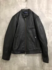 美品 BACK NUMBER バックナンバー 羊革 リアルレザー シングル ジャケット sizeM/黒 ◆■◎メンズ