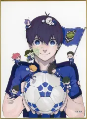 【中古】紙製品 集合(中央潔/背景白) 「SHINJUKU ART WEEK ブルーロック×伊勢丹 ミニ色紙」