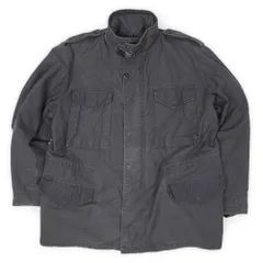 アルファインダストリーズ ALPHA INDUSTRIES 90s 90年代 M-65 フィールドジャケット MADE IN USA アメリカ製 民間 ミリタリー 定番 ヴィンテージ 古着 フェードブラック 黒 L-R【中古】
