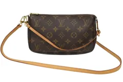 LOUIS VUITTON ルイヴィトン ポシェット アクセソワール アクセサリーポーチ M51980 モノグラム ブラウン レザー PVC 美品 中古 4b011892