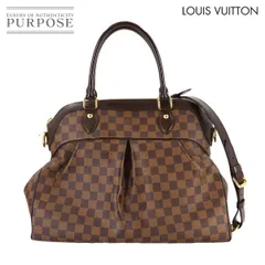 新品同様 ルイ ヴィトン LOUIS VUITTON ダミエ トレヴィ GM 2way ハンド ショルダー バッグ エベヌ N51998 Damier Trevi GM 90306369