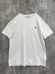 POLO RALPH LAUREN ポロ ラルフローレン クラシックフィット 刺繍 半袖 Tシャツ sizeM/白 ■■ メンズ