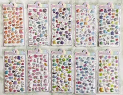 予約販売【2026年2月上旬納品予定】■ぷにぷにプリティシール10種アソート■ぷっくり ぷにぷに キラキラ 3D もちもち 可愛い シール交換 シール帳 プレゼント 立体 送料込み