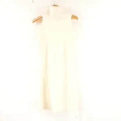 未使用 SNIDEL スナイデル SWNO254190 ニットワンピース F アクリル他 ひざ丈 タートルネック ノースリーブ オフホワイト レディース AD1457A13 