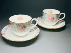 【希少・廃盤】ノリタケ 4589 金彩 薔薇 カップ＆ソーサー 2客 アンティーク 食器 ヴィンテージ 訳あり格安