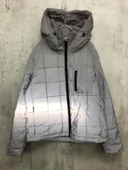 ZARA ザラ フード付 ダウン 中綿 ジャケット sizeM/シルバー系 ◆■ レディース