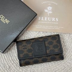 箱付き】【極美品】 セリーヌ 6連キーケース ブラック系 ブラック系