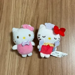 (まとめ) ハローキティ ぬいぐるみ キーホルダー