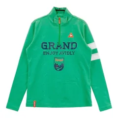 サイズ：M LE COQ GOLF ルコックゴルフ  ハーフジップ長袖Tシャツ  グリーン系 [240101588754] ゴルフウェア レディース ストスト