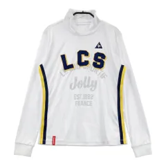 サイズ：M LE COQ GOLF ルコックゴルフ  モックネック長袖Tシャツ ワッペン  ホワイト系 [240101588757] ゴルフウェア レディース ストスト