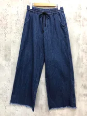 AZUL BY MOUSSY アズールバイマウジー リラックス ワイド イージー デニムパンツ sizeM/紺 ■■ レディース