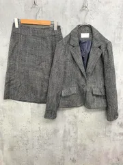 any SiS エニィスィス ツイード ラメ セットアップ ジャケット スカート スーツ size2/グレー系 ◇■ レディース