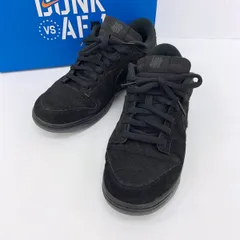 NIKE UNDEFEATED ナイキ アンディフィーテッド DUNK LOW SP スニーカー DO9329-001 ダンク ローカット シューズ 付属品付き オールブラック メンズ 27cm ブラック 靴 DF17820■