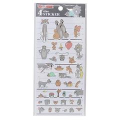 トムとジェリー[シールシート]4サイズステッカー 4SIZE STICKER/ファニーアート ワーナーブラザース 