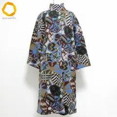 #wnc ミッソーニ MISSONI コート 46 マルチ 総柄 ハイネック 大きいサイズ レディース [983813]のサムネイル