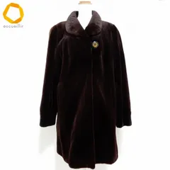 #wnc サガミンク SAGAMINK 毛皮コート F こげ茶 シェアードミンク レディース [985358]