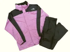 ザノースフェイス レインテックス キッズ140 上下セット セットアップ ピンク THE NORTH FACE キッズ レディース 中古品(142)