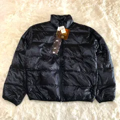 未使用！ハンガリーグースダウン ／ダウンジャケット メンズ M ブラック 750フィルパワー 軽量 収納袋付き