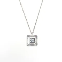 CHANEL シャネル ネックレス 06C ココマーク 四角 クリア【中古】