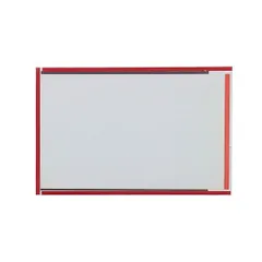 【10枚セット】 イカリボシ マグネットケース 中紙55×90(CMC-0) 色縁付きで分類しやすいマグネットカードケース 赤 ATC74161X10