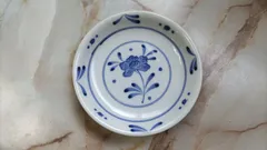 龍峯窯 小皿 染付 花文様 小皿4枚セットのサムネイル