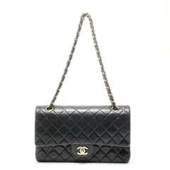 CHANEL シャネル ショルダーバッグ 8番台 2003-2004 ダブルフラップ マトラッセ 25cm ラムスキン【中古】