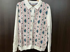 TTT-MSW/カーディガン/Flower Jacquard Knit Cardigan サイズL