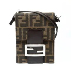 FENDI フェンディ ショルダーバッグ ズッカ キャンバス マンマ バケット ミニ【中古】