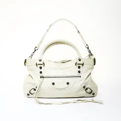 BALENCIAGA バレンシアガ ショルダーバッグ ザ ファースト シティ 2way クリーム【中古】