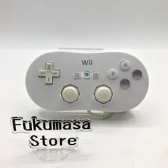 【動作確認済み】ニンテンドー Wii クラシックコントローラー ホワイト コントローラー 任天堂