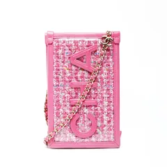 CHANEL シャネル ショルダーバッグ 28番台 2019 ロゴ ツイード ポーチ PVC【中古】